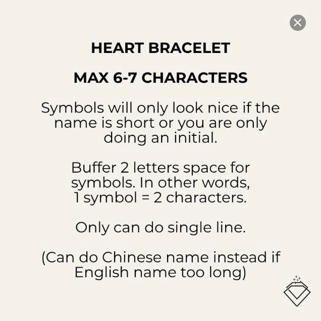 [LOLA] Heart Charm ONLY - Personalised Jewellery (MYELLA)