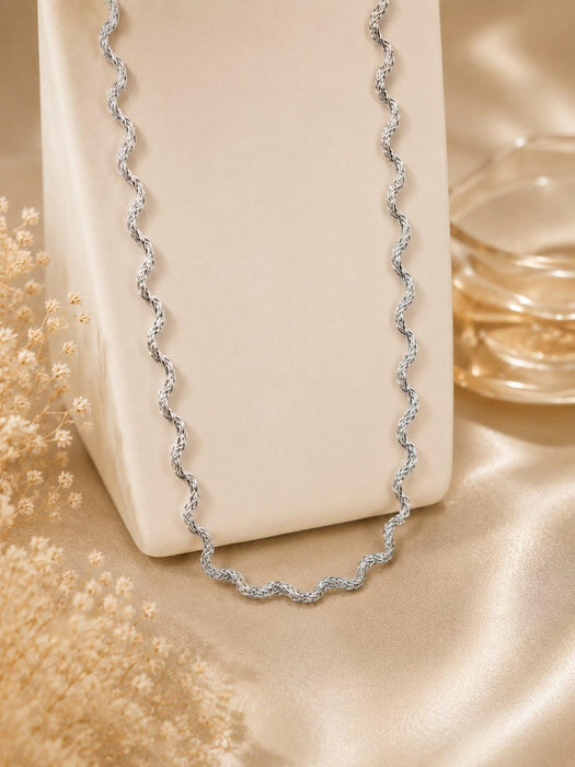 [NECKLACES] Maggie Wavey Stainless Steel Necklace - Myella Jewellery