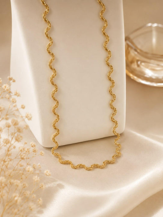 [NECKLACES] Maggie Wavey Stainless Steel Necklace - Myella Jewellery