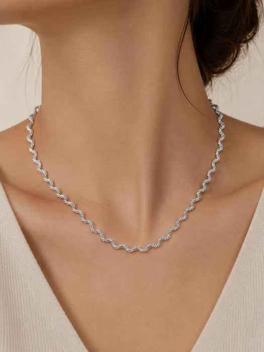 [NECKLACES] Maggie Wavey Stainless Steel Necklace - Myella Jewellery