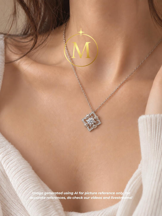 [MYELLA LUXE] Adora 7mm Statement Necklace - S925+Premium Plating+D Grade Moissanite