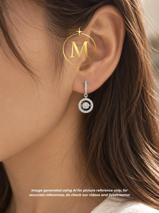 [MYELLA LUXE] Tiana Dancing Diamond 0.5CT Earrings - S925+Premium Plating+D Grade Moissanite