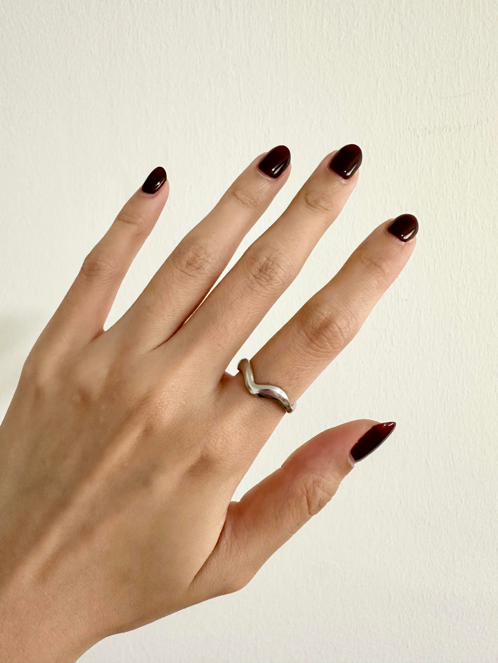 [RINGS] Wave Adjustable Ring Stainless Steel