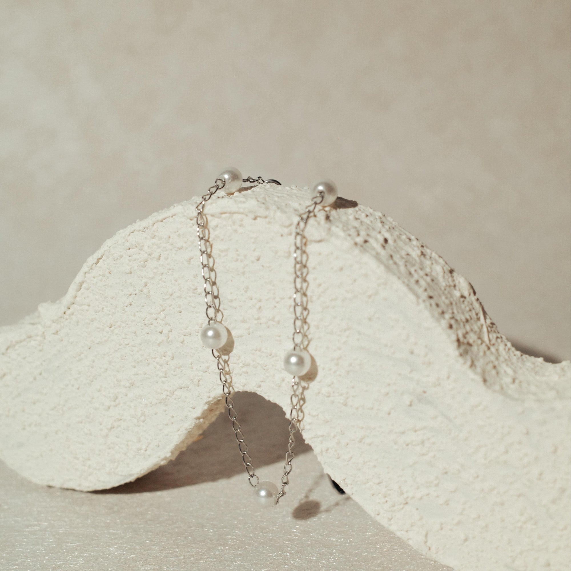 [STACKER] Faux Pearl Stacker SS Bracelet