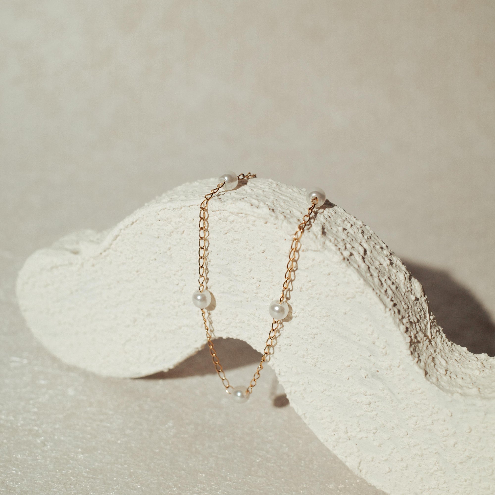 [STACKER] Faux Pearl Stacker SS Bracelet