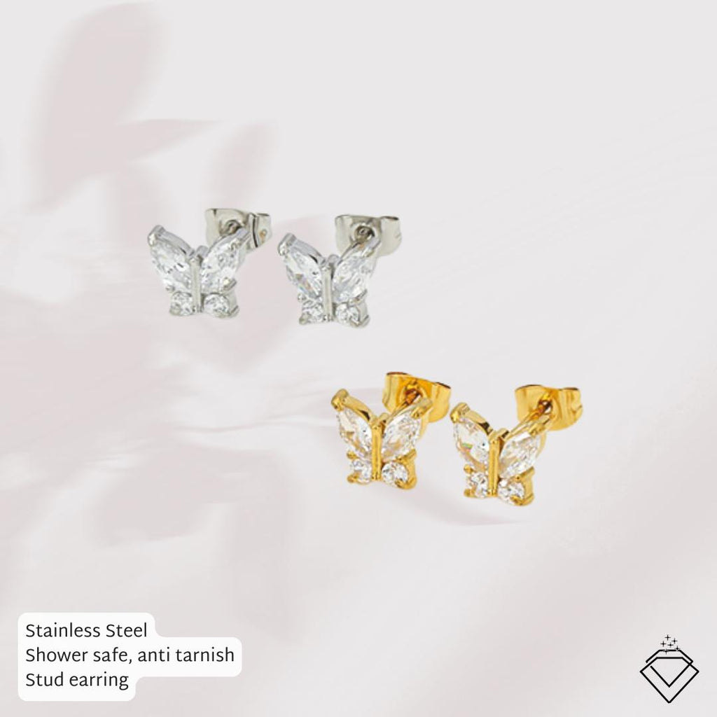 [EARRINGS] Butterfly Earring Studs