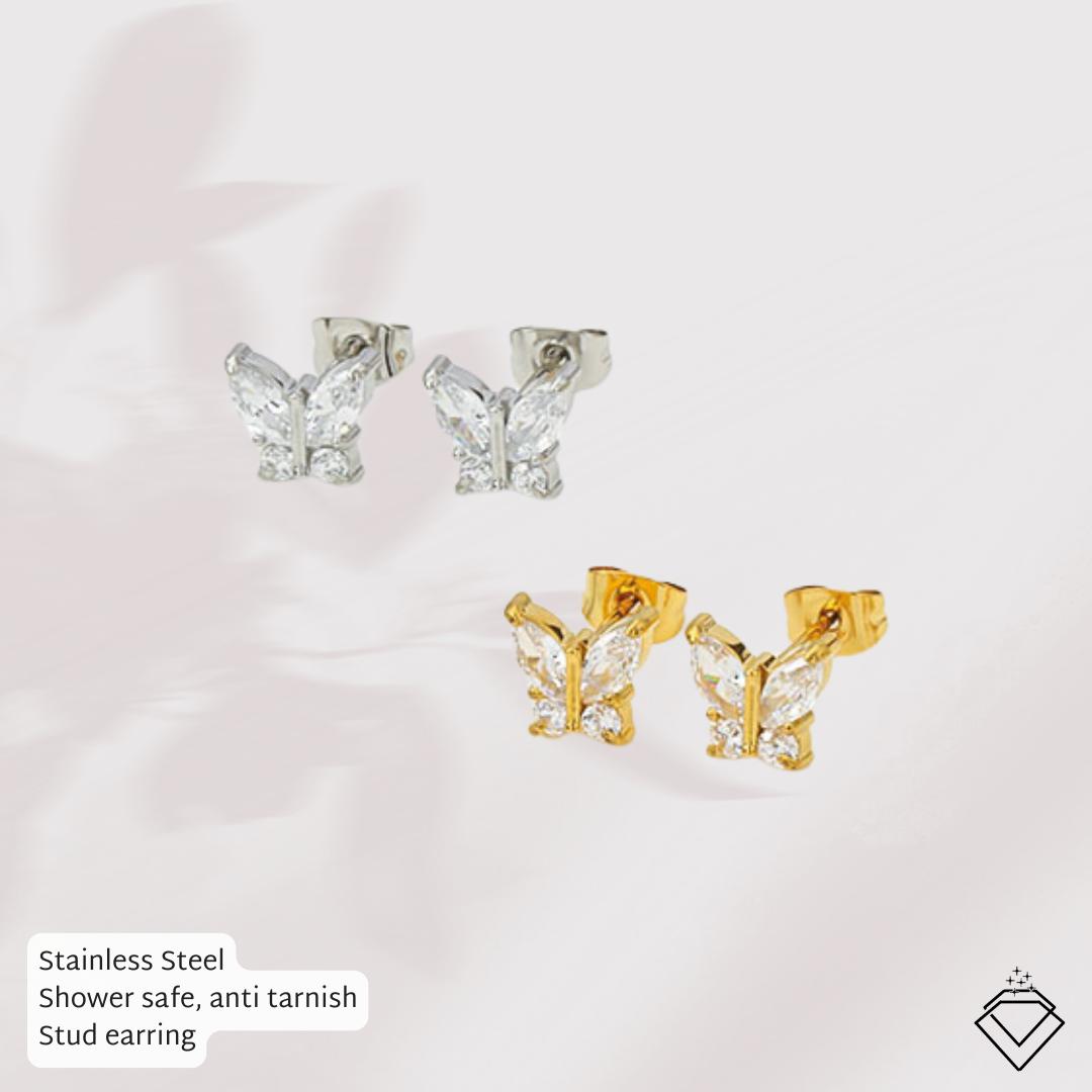 [EARRINGS] Butterfly Earring Studs
