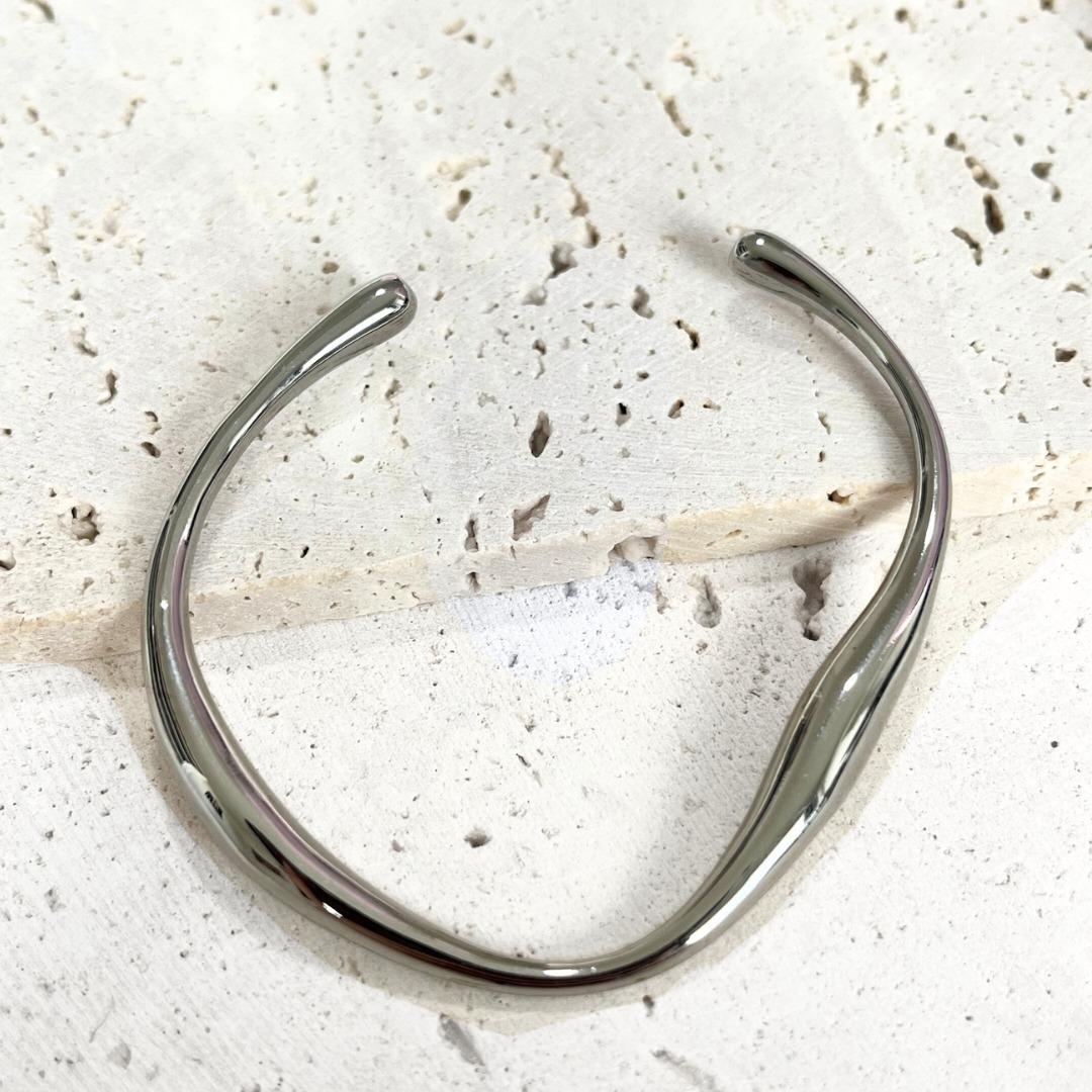 [ACCENT] Wave Cuff Adjustable Bangle