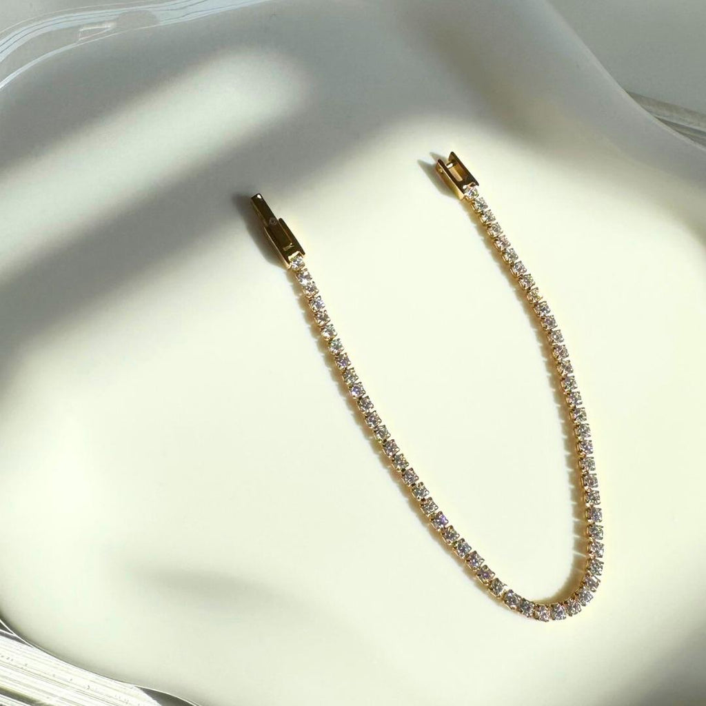 [SIGNATURE] Ella Dainty Stainless Steel Full Tennis Bracelet