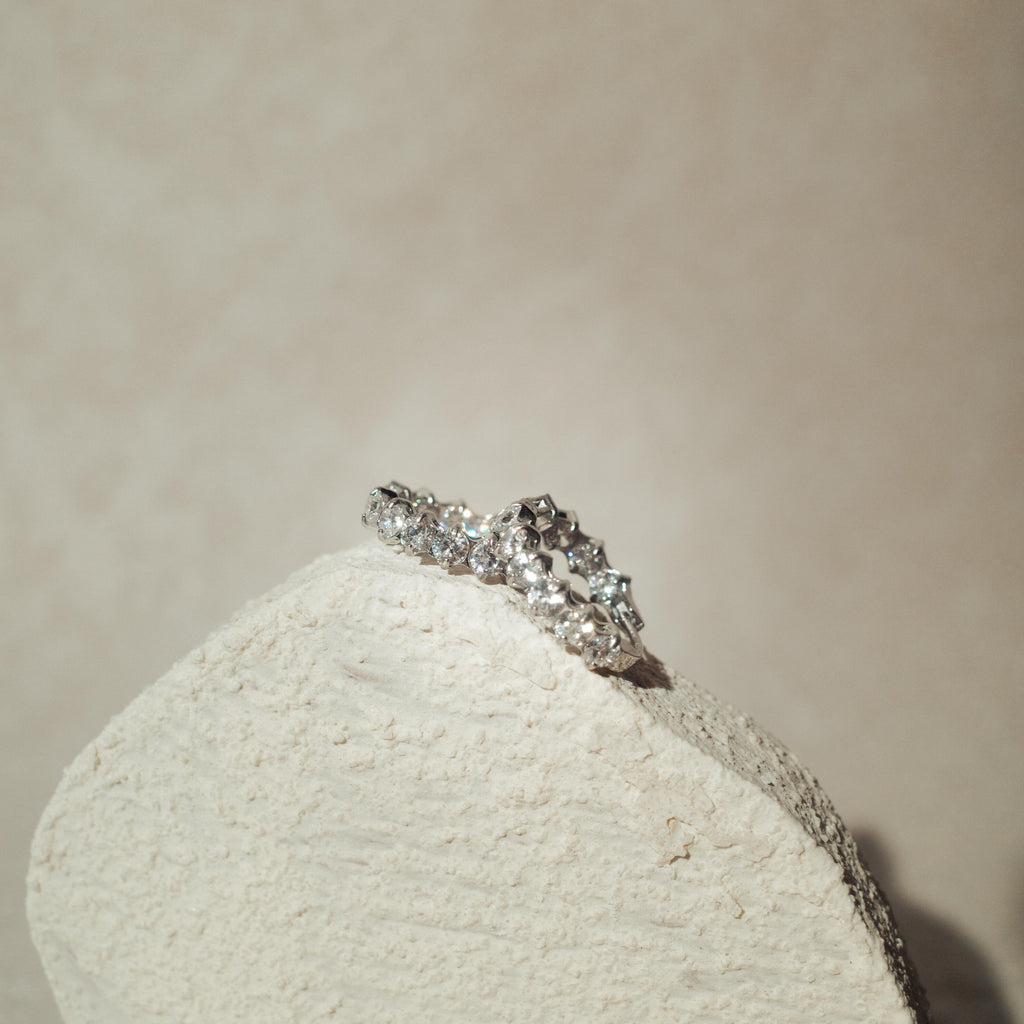 [EARRINGS] Isla Diamond Stainless Steel Earring Hoops