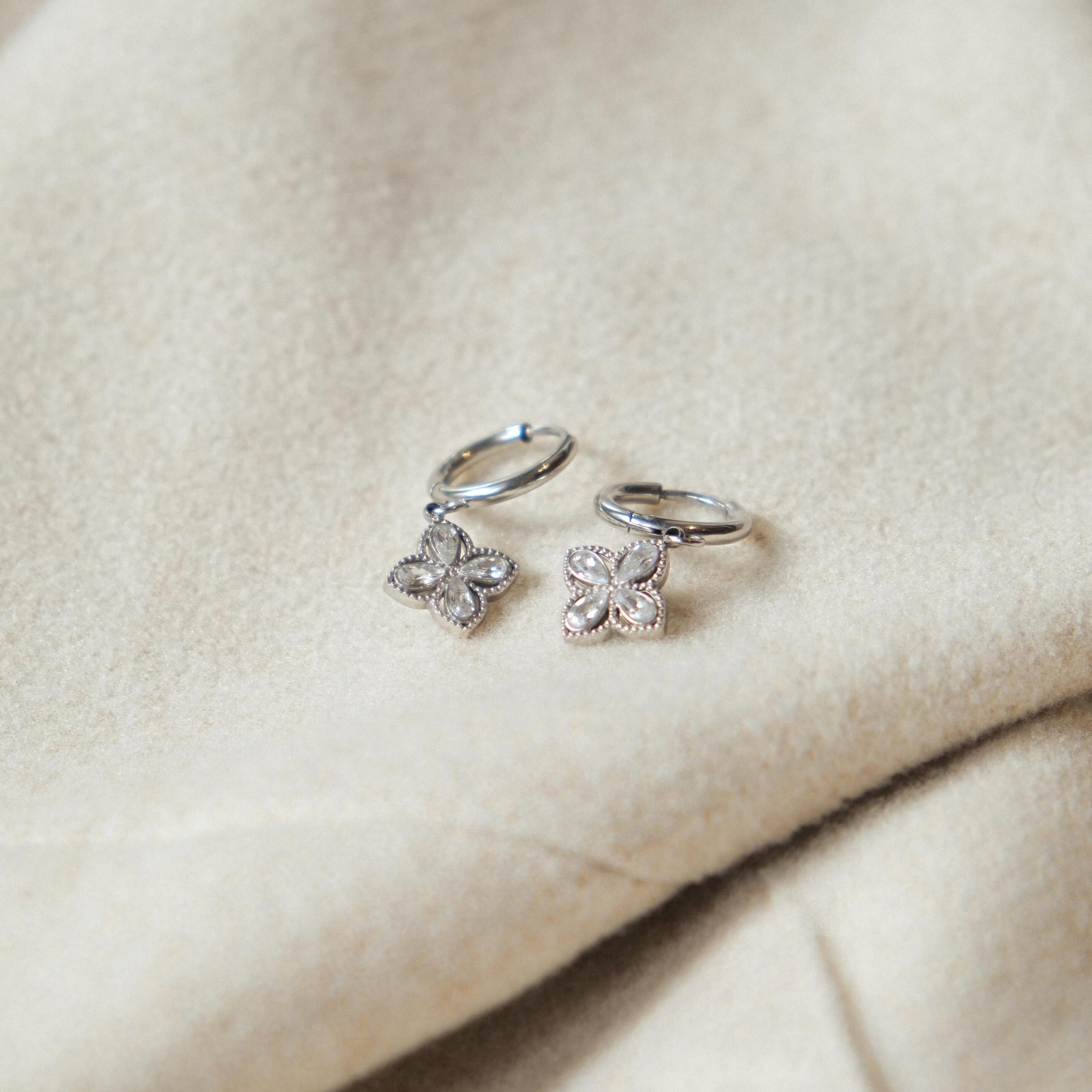 [EARRINGS] Adora Huggies Earring Hoops Stainless Steel - Myella Jewellery