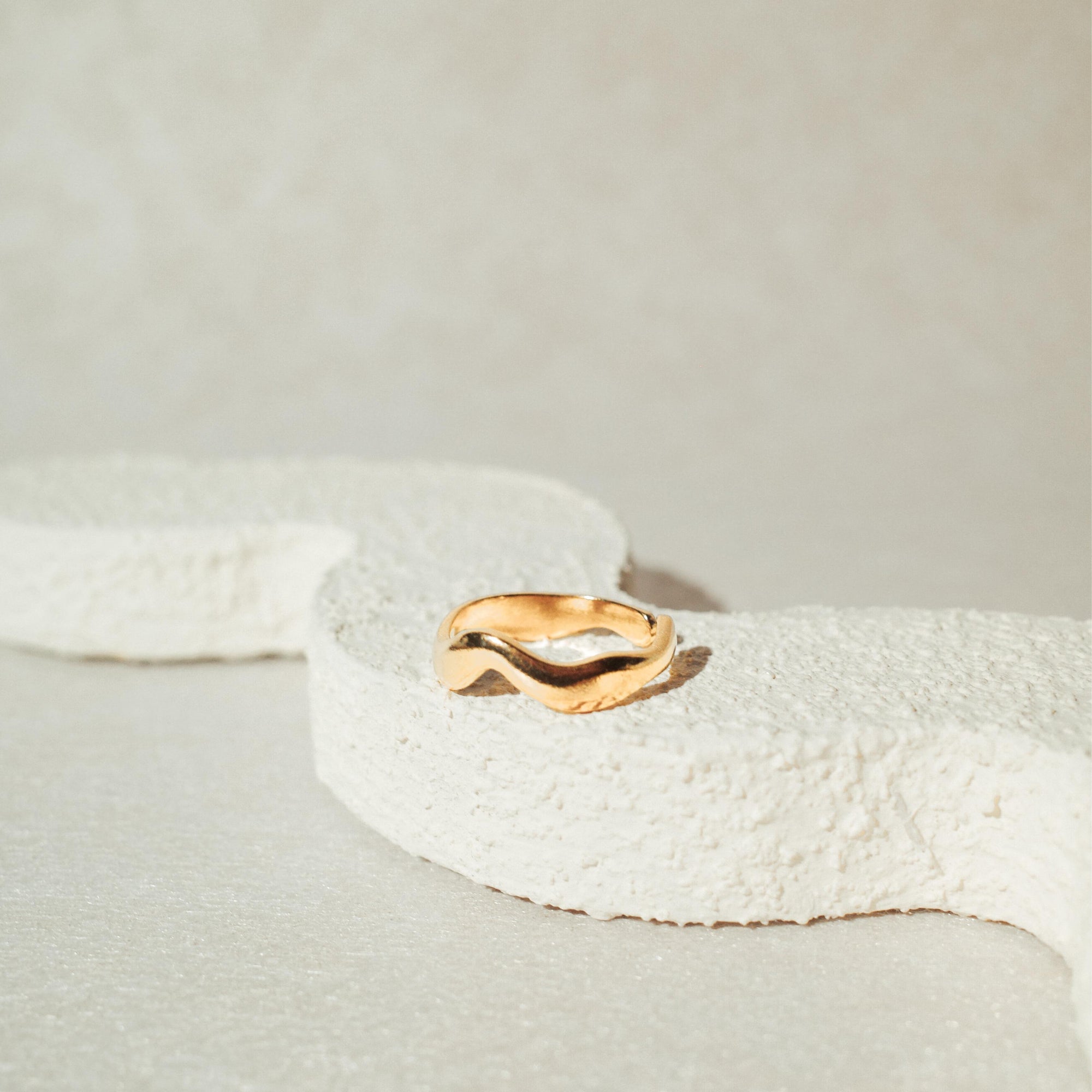 [RINGS] Wave Adjustable Ring Stainless Steel