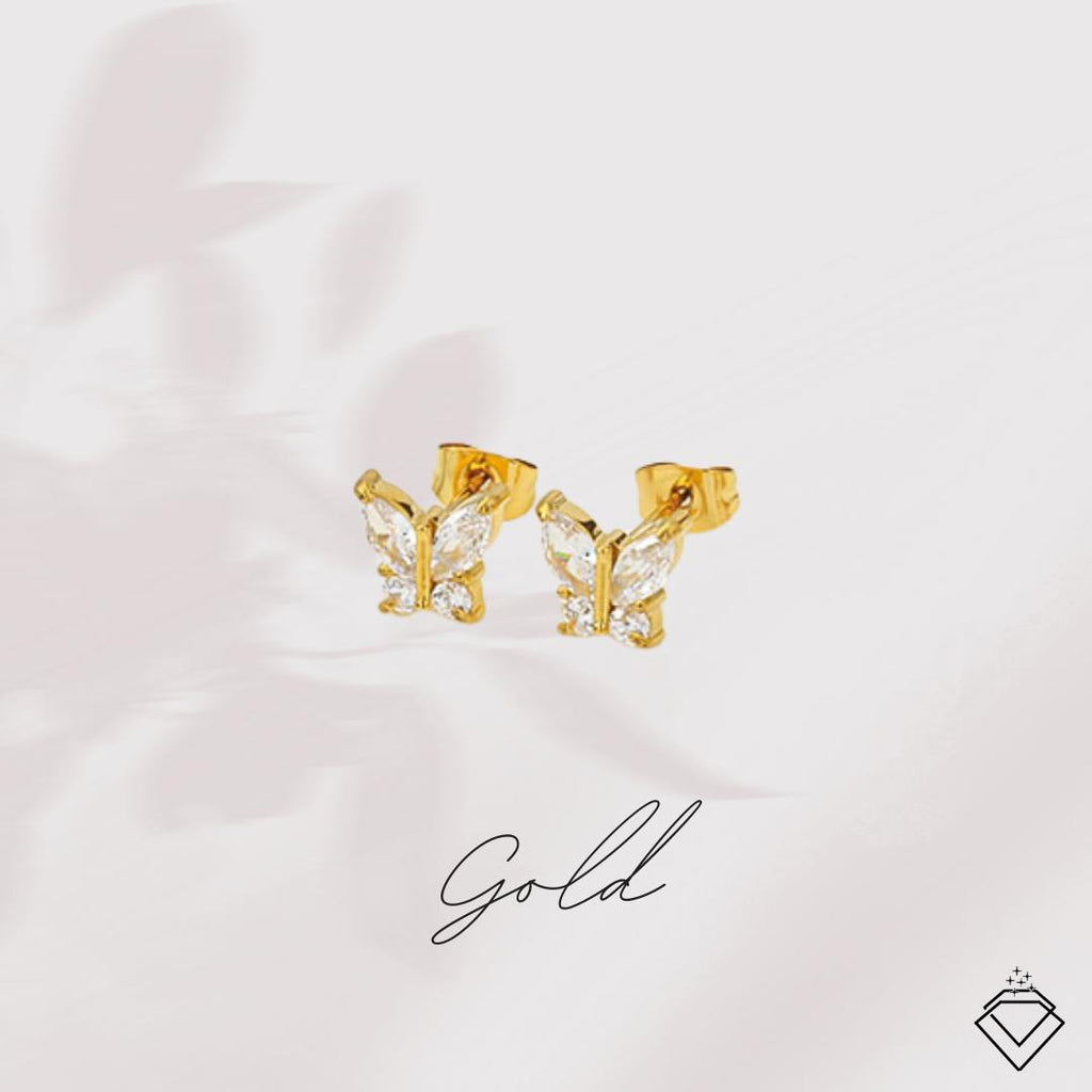 [EARRINGS] Butterfly Earring Studs
