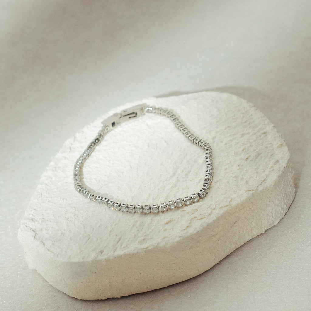 [SIGNATURE] Ella Dainty Stainless Steel Full Tennis Bracelet