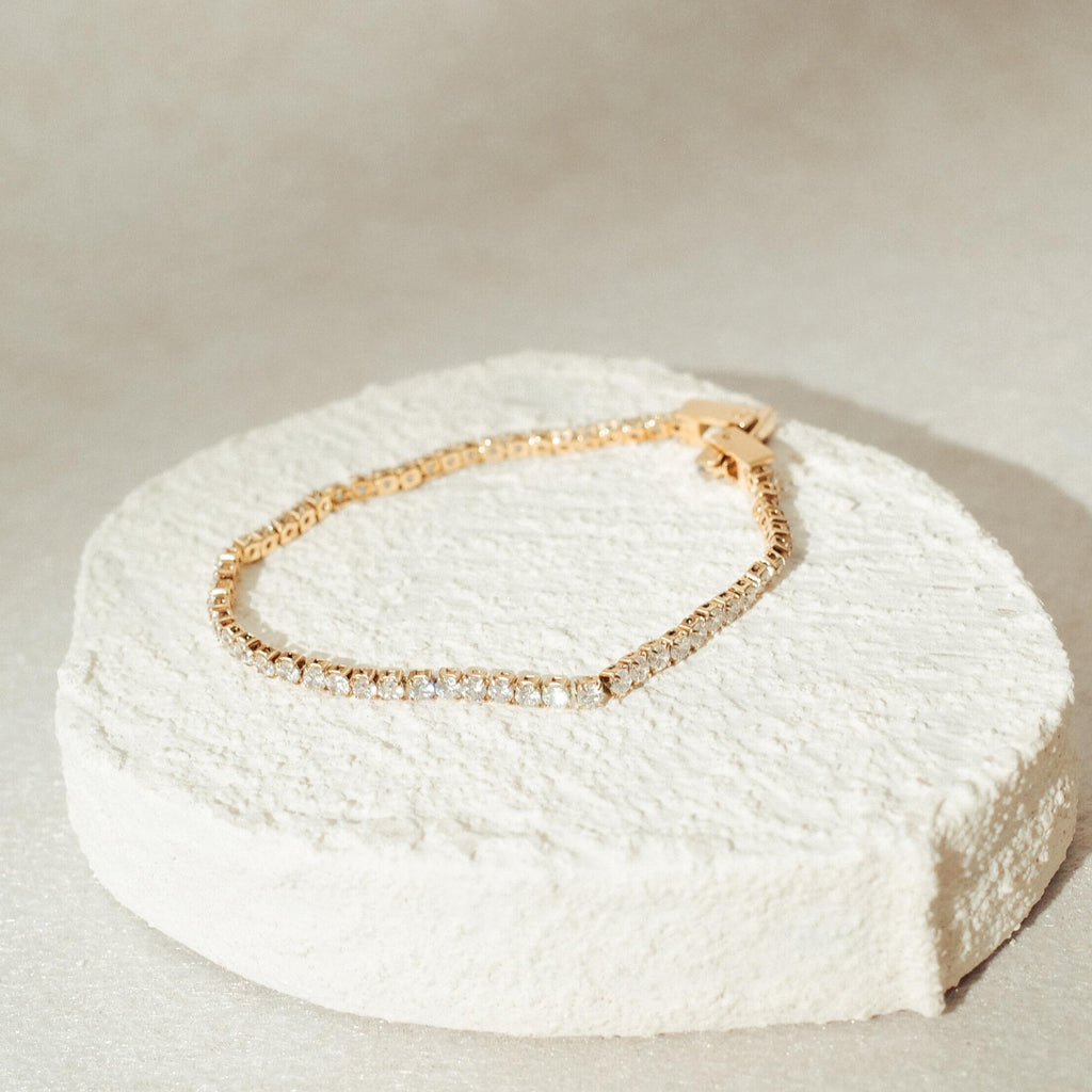 [SIGNATURE] Ella Dainty Stainless Steel Full Tennis Bracelet