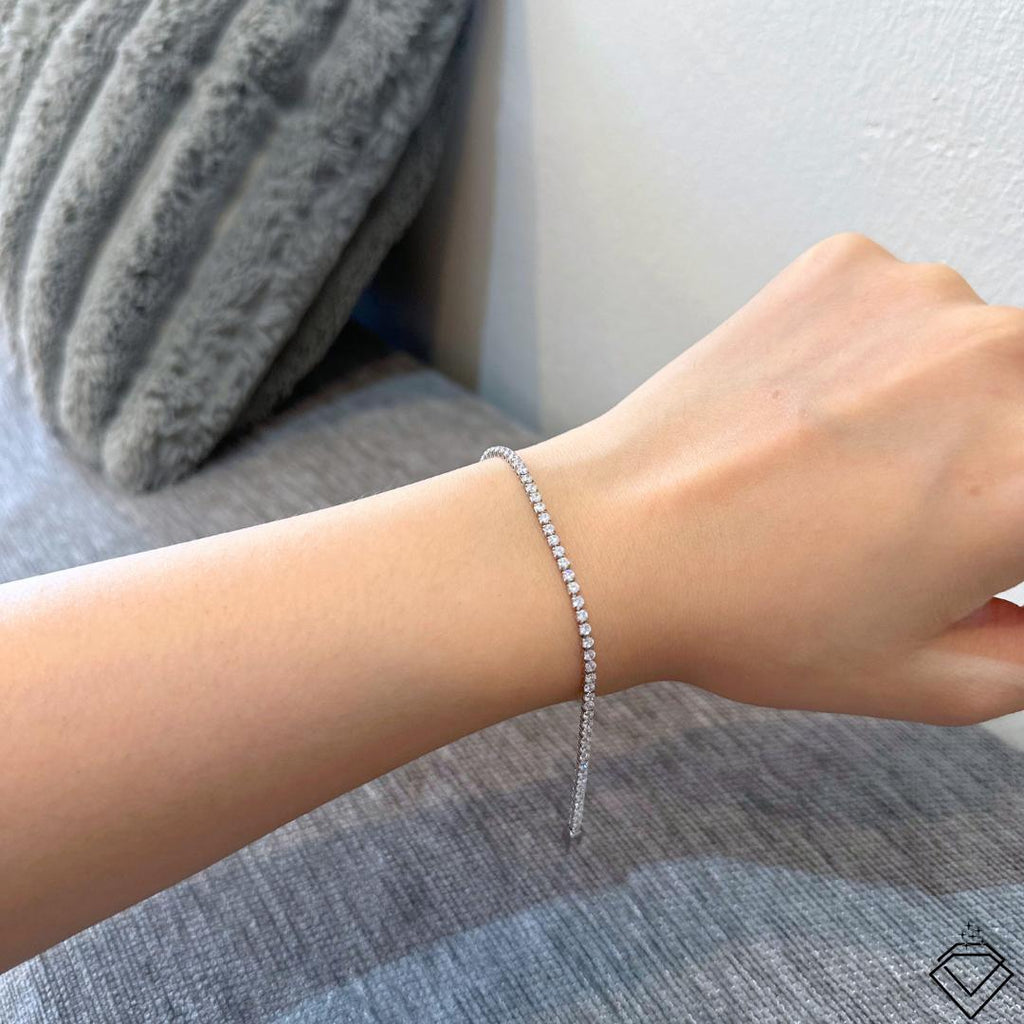 [SIGNATURE] Ella Dainty Stainless Steel Full Tennis Bracelet